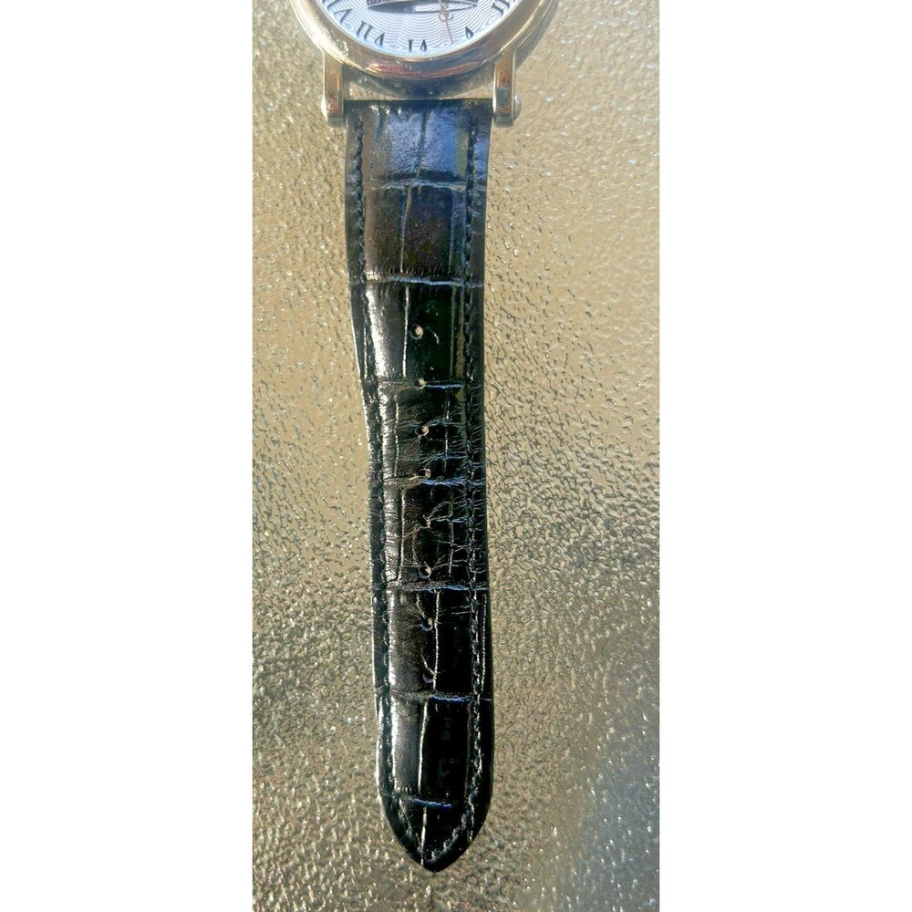 Juicy Couture Watch Womens Crown Crystal Dial Black Leather Y2K New Battery - Picture 4 of 11